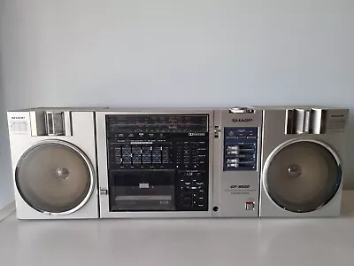 RARE LARGE Vintage Boombox Sharp GF-9500z Ghetto Blaster Stereo RADIO See Desc. • $275