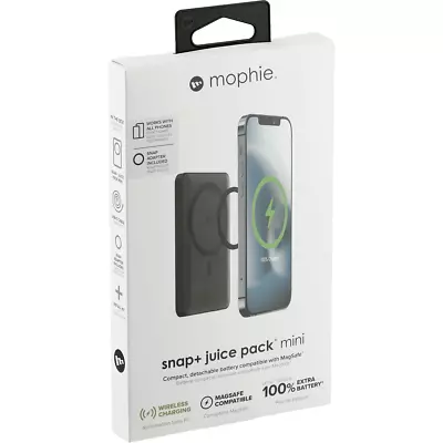 Mophie Snap+ Juice Pack Mini Wireless Magnetic 5000mAh Charger Battery Magsafe • $17.90