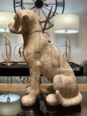 £39.89 • Buy Next Layla Labrador Large Dog Ornament Sitting Statue Animal Sculpture Home New