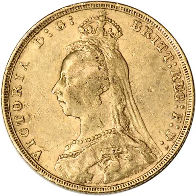 Great Britain Gold Sovereign (.2354 Oz) - Victoria Jubilee Avg Circ Random Date • $574.94