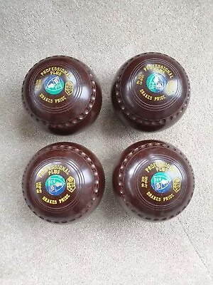 Drakes Pride Professional Plus Lawn Bowls - Set Of 4 - Size 4 M • £40