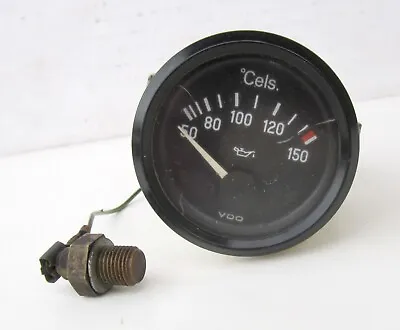 VDO OIL TEMP GAUGE 50-150 Deg. C With Sending Unit 1992 VW Cabriolet  '88-'93 • $45