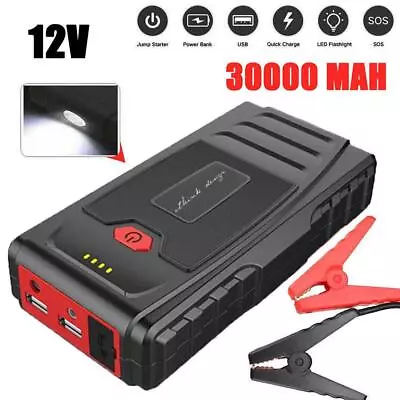 30000mAh Car Jump Starter Pack Booster Battery Charger Power KIT Emergency Y9X7 • $56.75