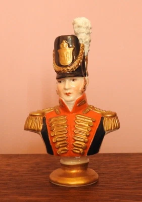 £20 • Buy Rudolf Kammer Porcelain Military Bust Napoleon Officer 1815 Soldier