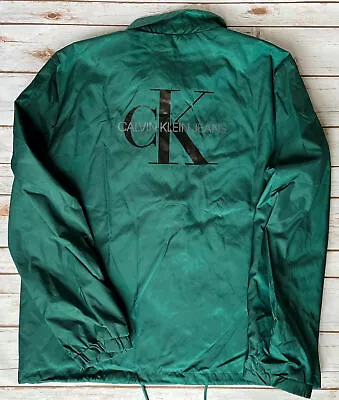 Calvin Klein June Monogram Jacket Green Mens Size Xxl 2xl New With Tags $148 • $49.99