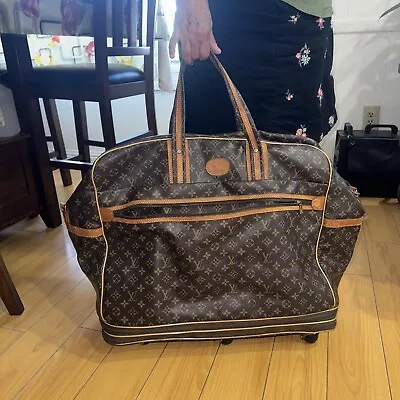 Vintage Louis Vuitton Made In France Large Adjustable Wheel Luggage • $500