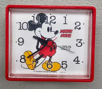 VINTAGE Lorus Quartz Mickey Mouse Alarm Clock - Tested And Working • $15