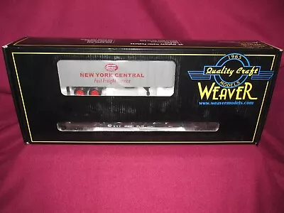 New Weaver Nyc/nyc 50'  Black Flatcar With 35' Trailer O Scale • $94.99