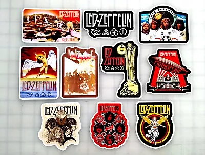 Led Zeppelin Vinyl Sticker Lot (10 Stickers) Classic Rock Pink Floyd Doors Metal • $12.99