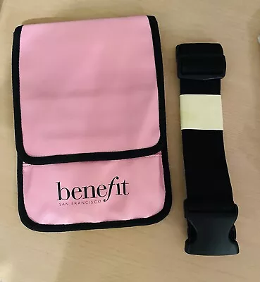 3 Benefit Cosmetics Makeup Artist Brush Bags-Adjustable Belts- Pink Professional • $50