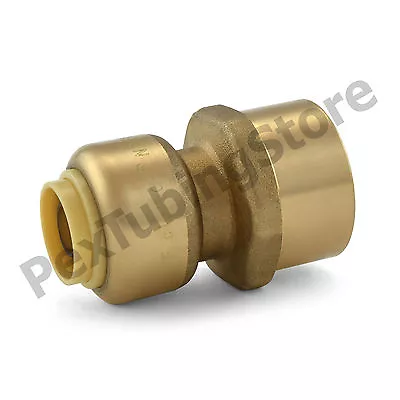 3/8  Sharkbite Style Push-Fit X 1/2  FNPT Lead-Free Brass FNPT Adapter • $4.76