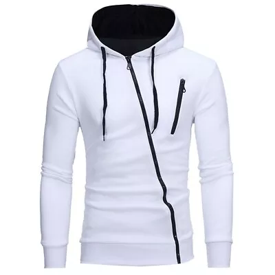 Men Winter Hoodies Slim Fit Hooded Sweatshirt Outwear Sweater Warm Jacket Casual • $69.25