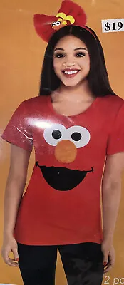 SESAME STREET ELMO COSTUME KIT ADULT Size Small New Repackaged Elmo Halloween • $15