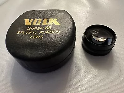Volk Super 66 Stereo Fundus Lens Optometry/Ophthalmology Excellent With Case • $379