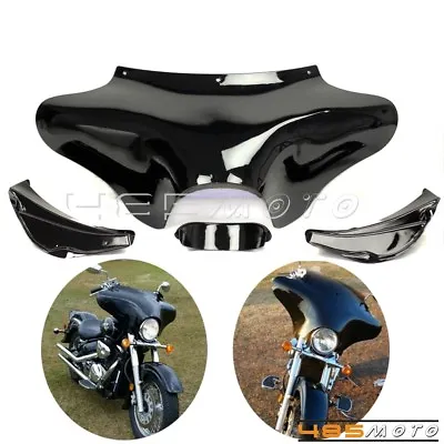 Vivid Black Front Batwing Outer Fairing For 94-12 Harley Touring Road King FLHR • $286.62