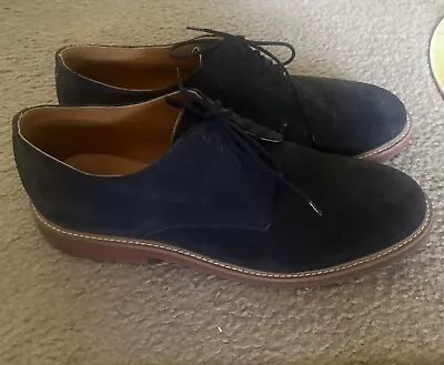 NEW REPUBLIC BY MARK MCNAIRY Suede Casual Oxfords Navy Blue SZ 9 • $25