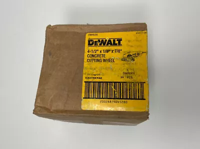 DEWALT DW4528 4-1/2  X 1/8  X 7/8  CONCRETE MASONRY CUTTING CUTOFF WHEEL • $79.99