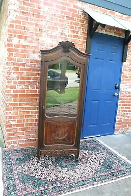 French Antique Louis XV 1 Door & 3 Shelf Cabinet | Corner Cabinet Furniture • $2250