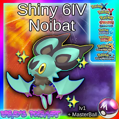 $2.99 • Buy ✨Shiny Noibat 6IV✨ Pokemon XY ORAS Ultra Sun & Moon 3DS 🚀Fast Pokémon Trade🚀