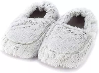 Intelex Women's Warmies Microwaveable Slippers GrayLavender 6-10 • $24.99