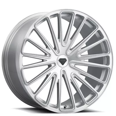 22X10  Blaque Diamond Wheels BD-715 Brushed Silver Rims • $2379