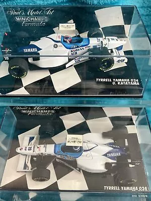 2 Paul's MINICHAMPS Tyrrell Yamaha 024 Salo Katayama 1:43 Diecast Formula 1 Cars • $59.95