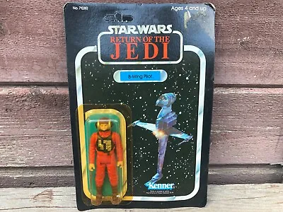 Vtg 1983 Rotj Star Wars B Wing Pilot Figure Moc • $101.01