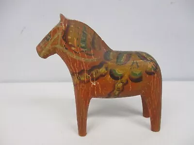 Early Antique Swedish Dala Horse ~ 5  High • £237.54