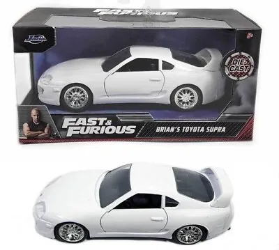 Fast And Furious - 1995 Toyota Supra White 1:32 Scale Hollywood Ride Car  OE • $16.95