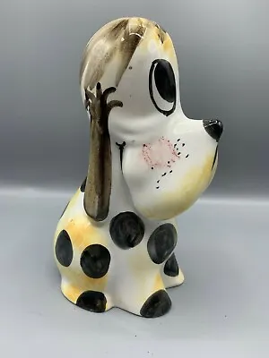 Vintage Italy  Ceramic  Whimsical  Dog  Coin Piggy Bank • $9.99