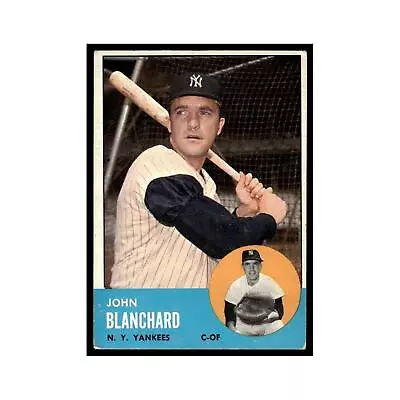 1963 Topps Baseball Card John Blanchard Yankees #555 • $6.65