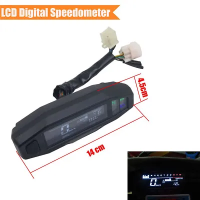 LCD Speedometer Digital Odometer RPM KMH Voltage Gauge For Dirt Bike Motorcycle • $58.15