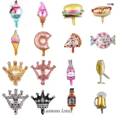 £1.70 • Buy Mini Cheers Glass ~ Food ~Treat ~ Crown Foil Balloon Birthday Party Decoration