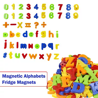 Kids Learning Teaching MAGNETIC Toy Letters & Numbers Fridge Magnets Alphabet • £3.65