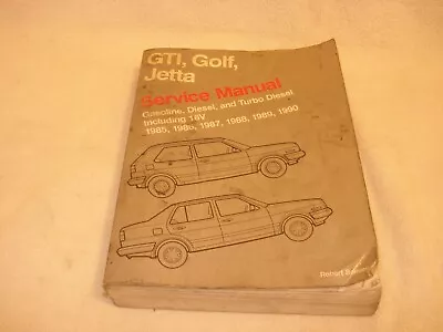 Bentley Repair Manual For 1989-1990 VW GTI Golf Jetta Gas Diesel & Turbo Dies • $39.99