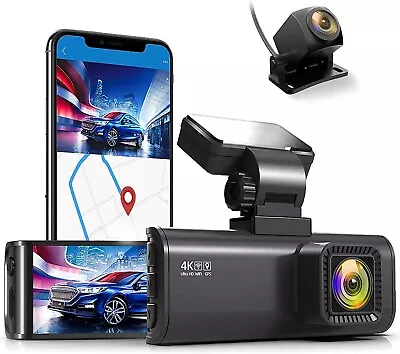 $315 • Buy REDTIGER F7N Dash Cam 4K With Wifi GPS Front 4K/2.5K And Rear 1080P Dual Dash Ca