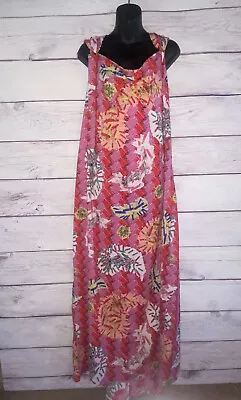 Zac Posen For Target Womens Maxi Dress Pink Size 18W Safety Pin Print B1 • $29.99