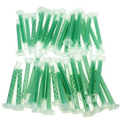 50Pcs AB Glue Epoxy Mixing Tube Static Mouth Resin Static Mixer Mixing Nozzles • $13.41