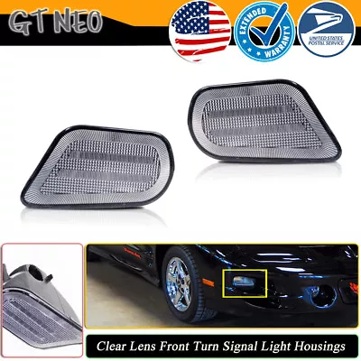 Clear Front Corner Parking Turn Signal Light For 98-02 Pontiac Firebird Trans Am • $29.99