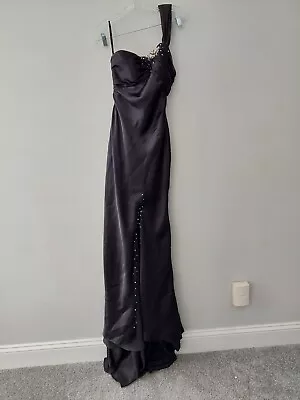 Mori Lee By Madeline Gardner Dress Size 5/6 Black Formal Beaded Prom Bridesmaid • $55
