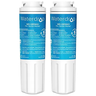 Waterdrop UKF8001 Refrigerator Water Filter Replacement For Maytag UKF8001 (2) • $21.99