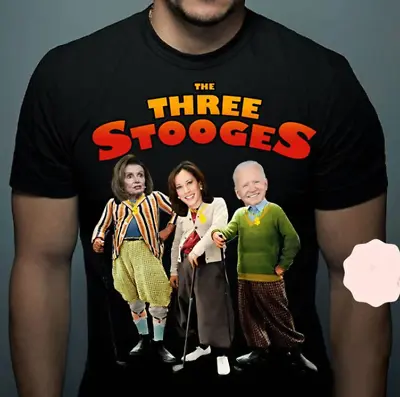 Three Stooges T-Shirt Comedy The Stooges Tee Biden Funny Shirt S-5Xl • $16.99