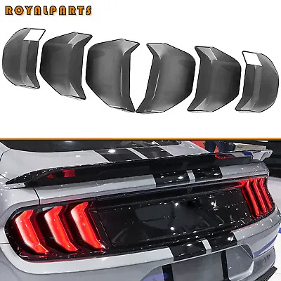 Smoke Tail Light Cover For 2018-2022 Ford Mustang Lamp Guard Trim Accessories • $29.69