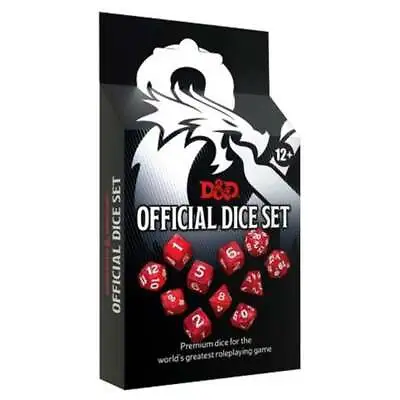 $17.95 • Buy Dungeons & Dragons Official Dice Set