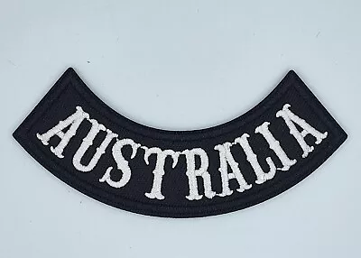  Australia  Bottom Rocker B&W Biker Harley Davidson Motorcycle Patches Iron On • $8.03