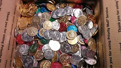 Mardi Gras Doubloons - Regular Colored Aluminum In 24lb Lots - Free Shipping! • $69.99