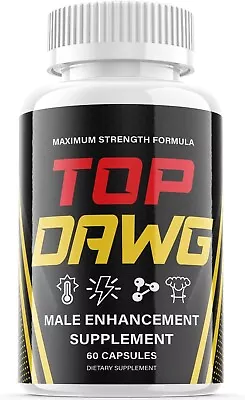 1 Pack - Top Dawg - Male Vitality Pills - 60 Capsules • $29.88