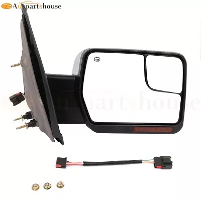 Passenger Side Tow Mirror For 07-14 F-150 Power Heated LED Signal Chrome Right • $64.39