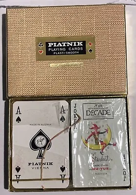 Vintage Piatnik SEALED Playing Cards Plasti-Smooth 2 Decks Made In Austria • $20