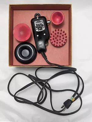 Vintage Wahl Electric Massager Vibrator With 4 Attachments & Box TESTED & WORKS • $49.99